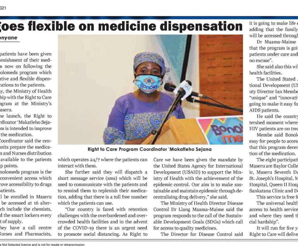 MoH goes flexible on medicine dispensation